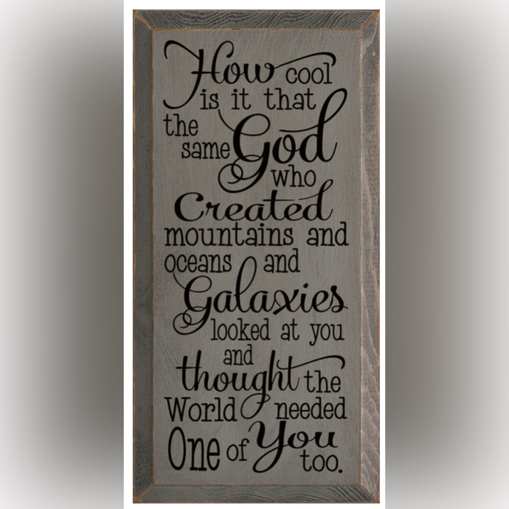 Inspirational Spiritual Quote Wall Art Wooden Sign 9W x 18H